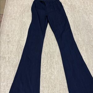 Fashion Nova Dark Blue Flare Jeans